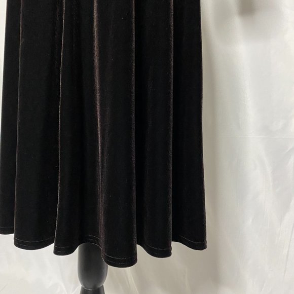 Tadashi Shoji Brown Velvet Midi Dress - Picture 9 of 11